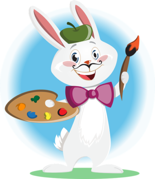 Bunny Artist Character Animal 