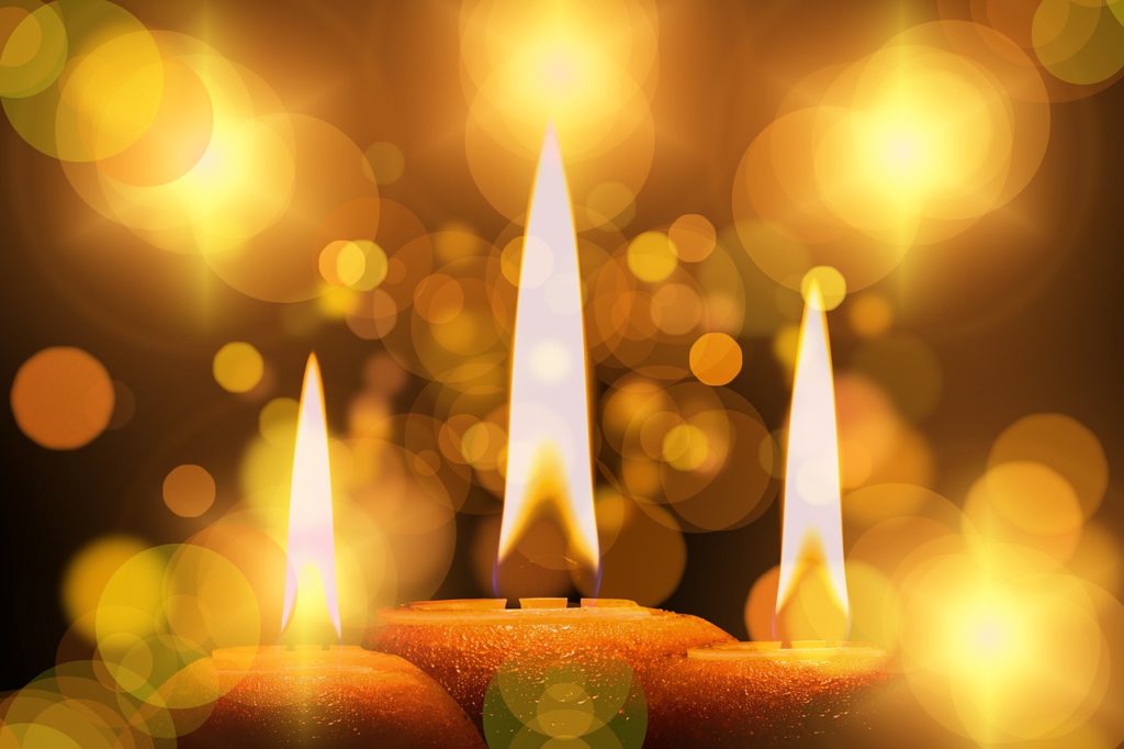 Candles Light Shining Bokeh 