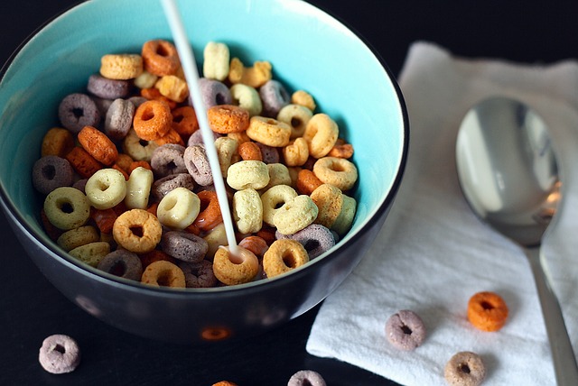 Cereal Spoon Milk Cheerios 