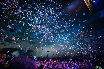 Confetti Concert People Crowd democratic party sweep