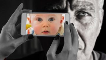 Smartphone Face Man Old Baby 