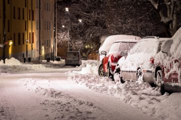 Snow Street Cars Covered Deep 