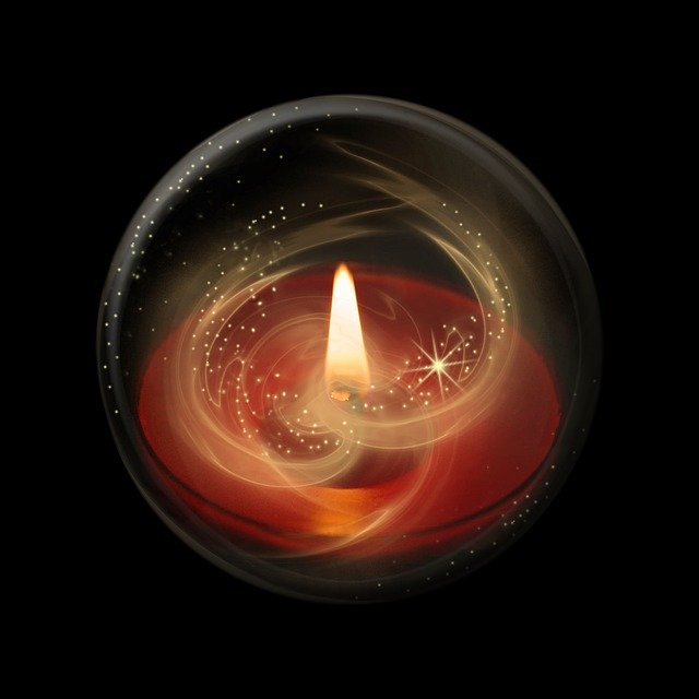 Candle Light Flame Ball Glass Ball candle prayer