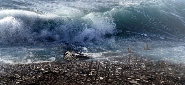 Fantasy Dramatic Tsunami Water fear of the future