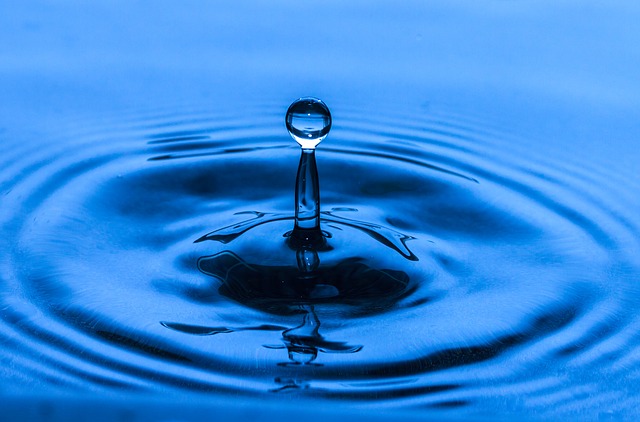 Water Drop Water Fluid Blue Splash ker-plunk