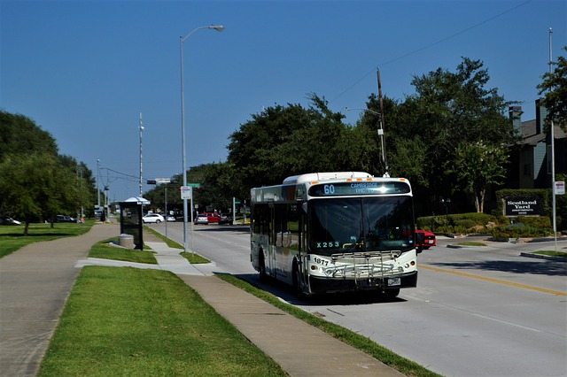 Houston Texas Metro Bus Bus Stop  public transportation